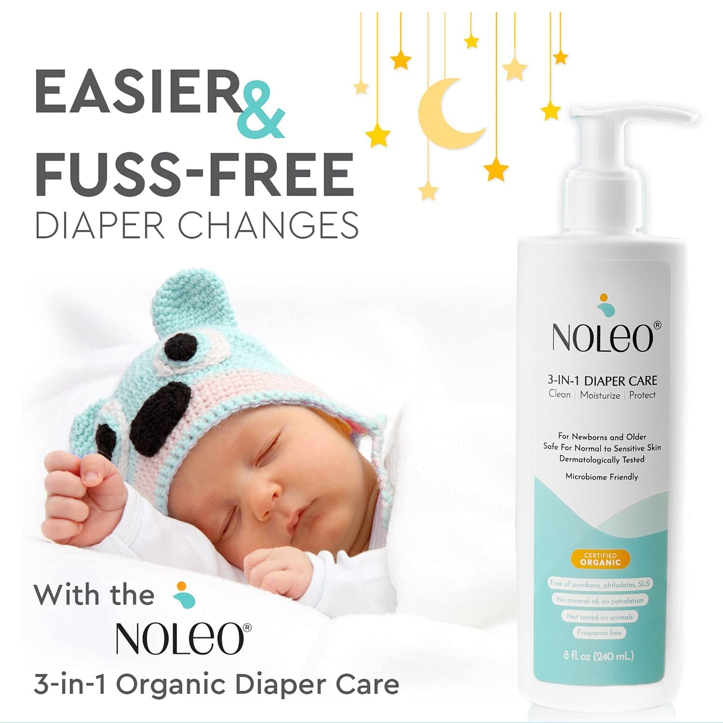 3-in-1 Diaper Care Cleansing Barrier Cream (8 oz)