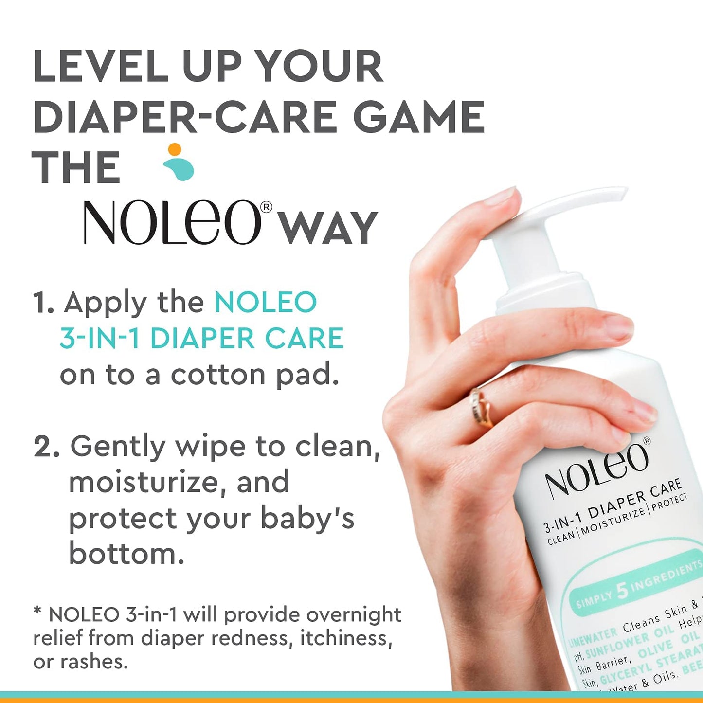 3-in-1 Diaper Care Cleansing Barrier Cream (8 oz)