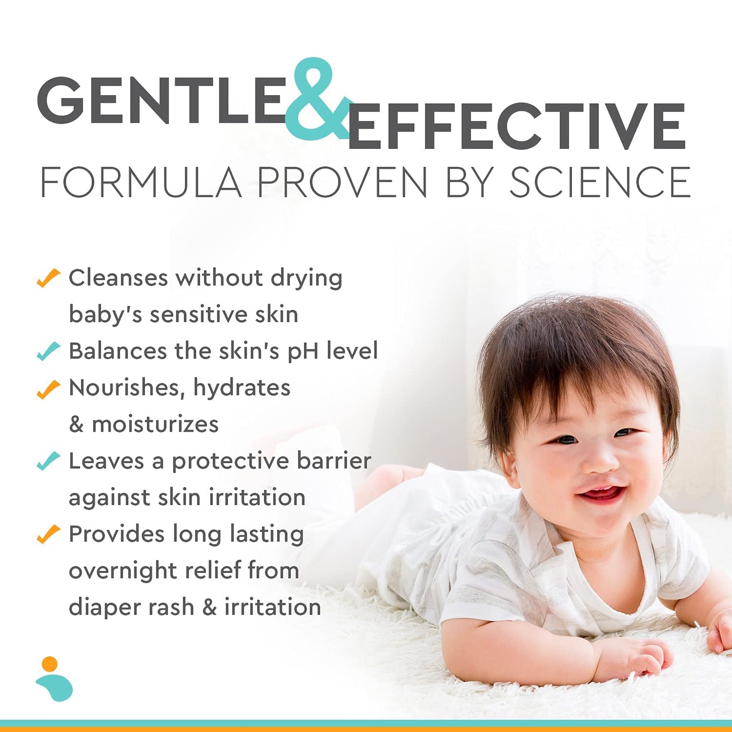 3-in-1 Diaper Care Cleansing Barrier Cream (8 oz)