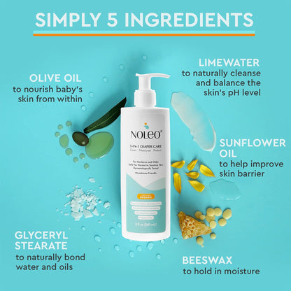 3-in-1 Diaper Care Cleansing Barrier Cream (8 oz)