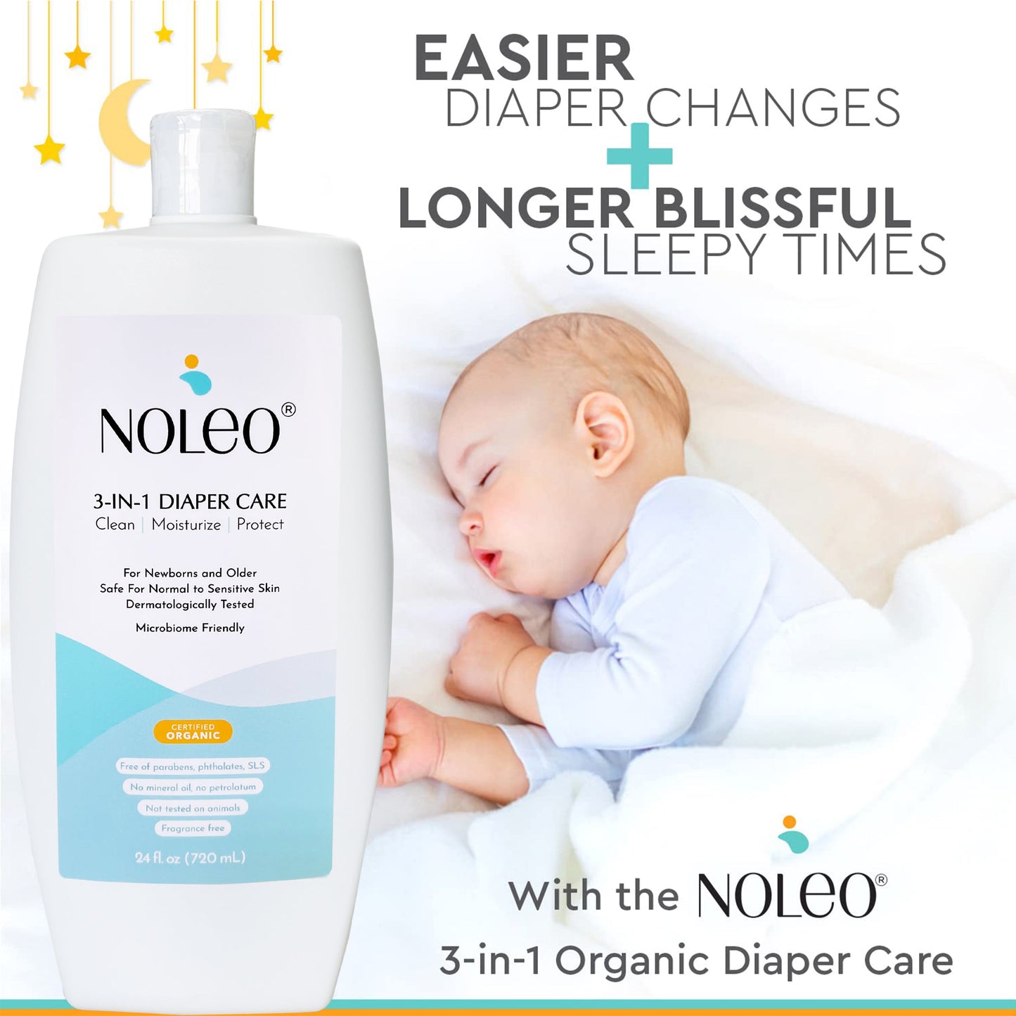 3-in-1 Diaper Care Cleansing Barrier Cream - Value Size (24 oz)