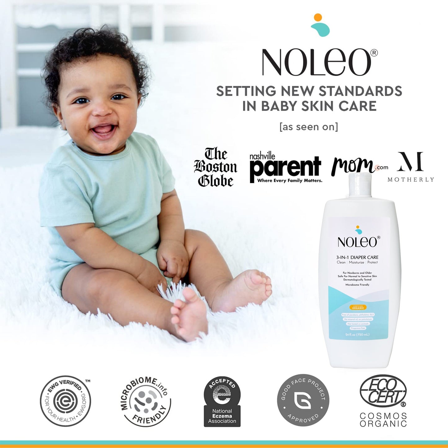 3-in-1 Diaper Care Cleansing Barrier Cream - Value Size (24 oz)