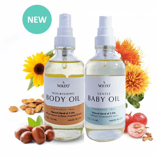 Natural Body Oil & Gentle Baby Oil Bundle (4 oz + 4 oz)