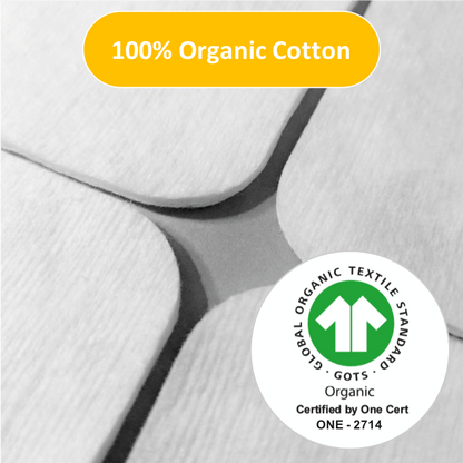 Organic Cotton Cleansing Pads - Large