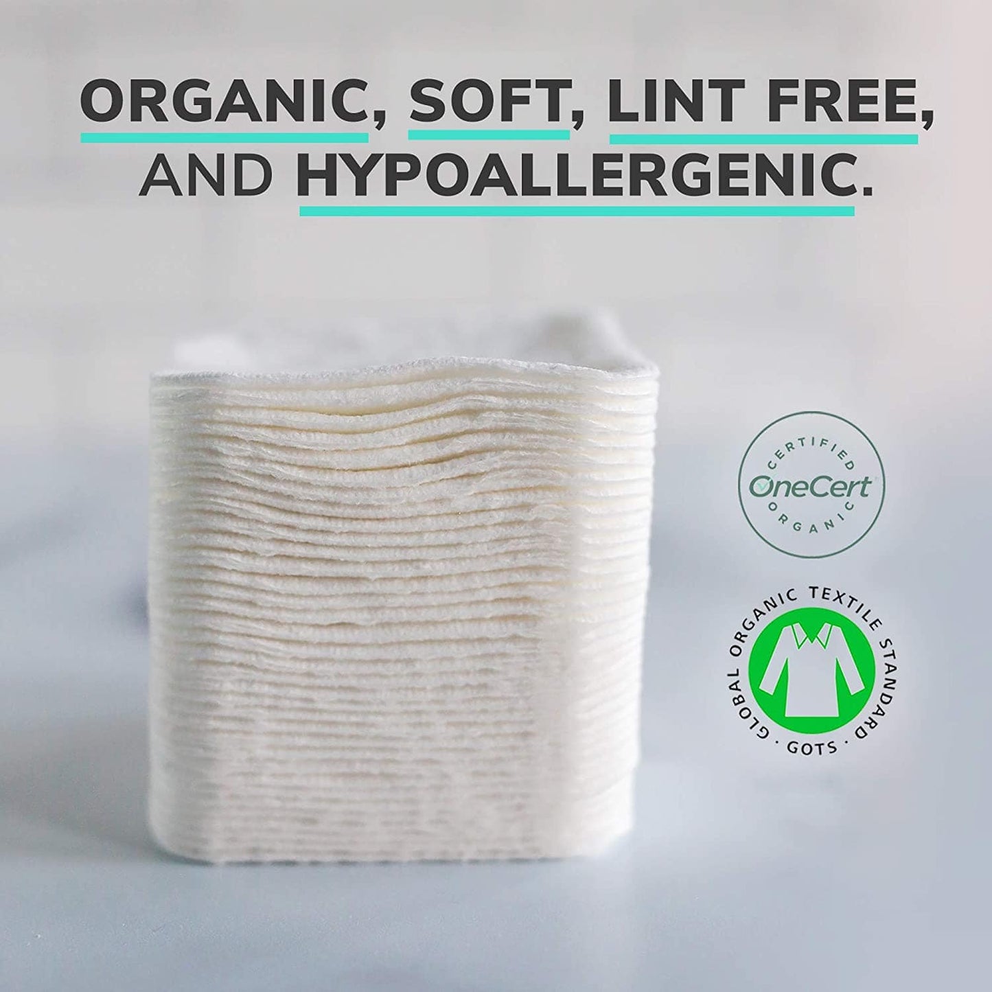Organic Cotton Cleansing Pads - XL