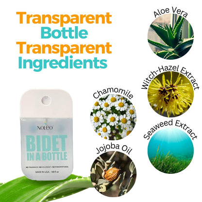 NOLEO Bidet in a Bottle - Multipurpose Personal Wash (50ml / 1.69oz)